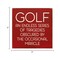 Golf Rustic Wood Sign Knotty Pine Vintage Wall or Shelf Decor 7 Inch